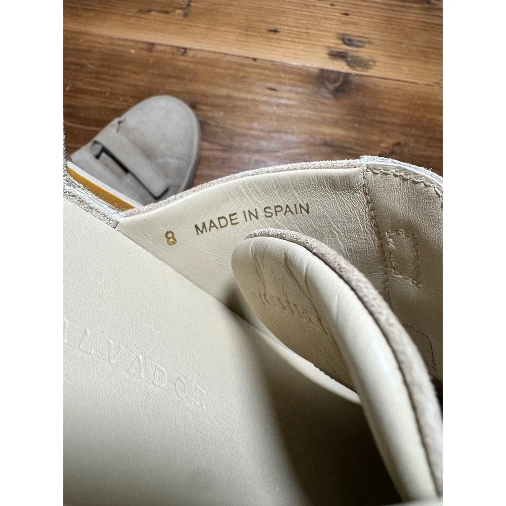 Freda Salvador LIBBY D'ORSAY SNEAKER Stucco Suede 3 Strap Made in Spain Womens 8